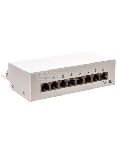 Ethernet patch panel STP kat.5e 8 portowy 68882