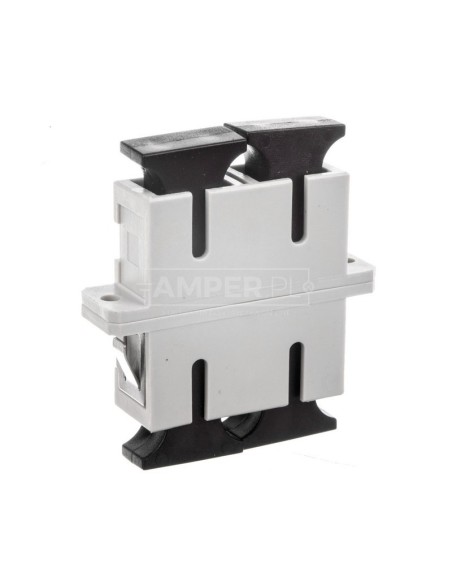 Adapter światłowodowy SC/SC duplex MM OM2 /ceramiczna ferrula/ kremowy DN-96004-1