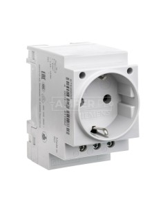 Gniazdo modułowe 2P+Z 16A 230V Schuko na szynę 5TE6800