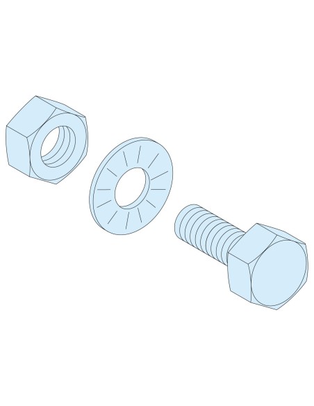 Prisma Plus, System G i P, 20 śrub, M6x20 do szyn 5mm 04194