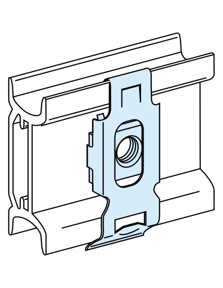 Prisma Plus, System G i P, 20 nakrętek zatrzaskowych, M4, do szyny DIN 03164