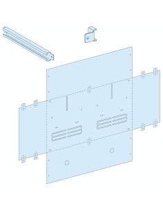 Płyta montażowa dla dwóch 3-fazowych mierników, 6 modułów, P System 03508