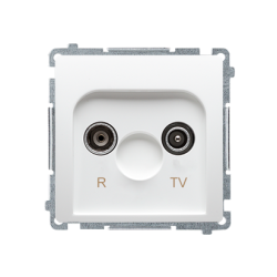 Basic Moduł gniazdo RTV końcowe białe - hurtownia elektryczna Amper.pl