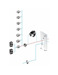 Dwuprętowa wkładka 5mm do dużej rozety (bez uchwytu) NSYTDB5PLA