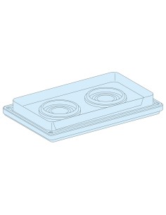 Prisma Plus, system G, obudowa natynkowa, płyta dławnic, 2 otwory 08899