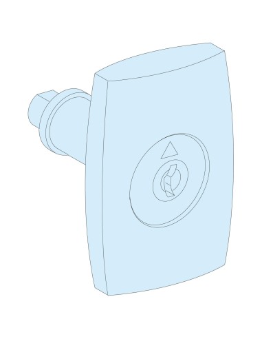 Prisma Plus G Klamka z zamkiem nr 405 z dwoma kluczykami