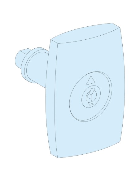 Prisma Plus G Klamka z zamkiem nr 405 z dwoma kluczykami