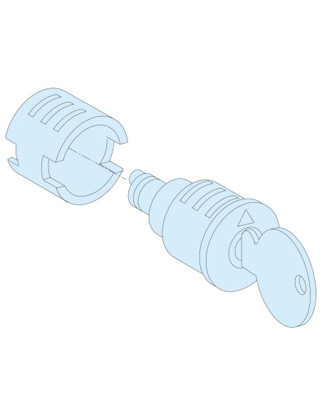 Blokada zamka + 2x klucz nr 455 09945