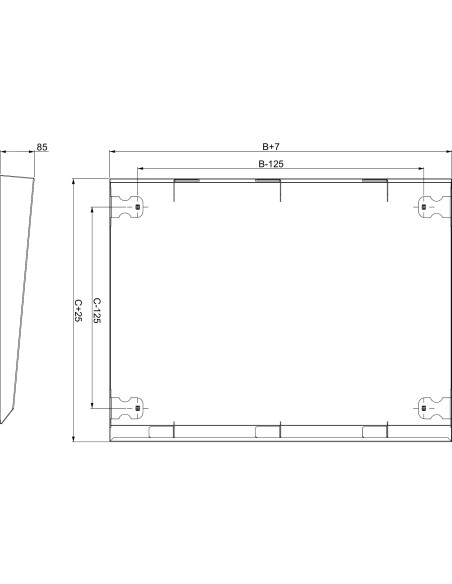 Daszek 1200x400mm NSYSC1240