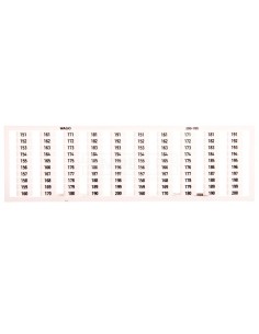 Ramka z oznacznikami 2x 151-200 209-709