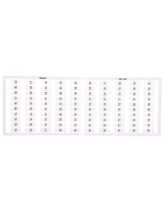 Ramka z oznacznikami 2x 151-200 209-509 /5szt./