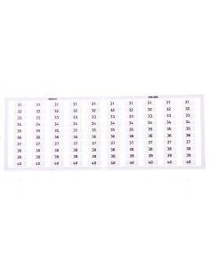 Ramka z oznacznikami 10x 31-40 209-605 /5szt./