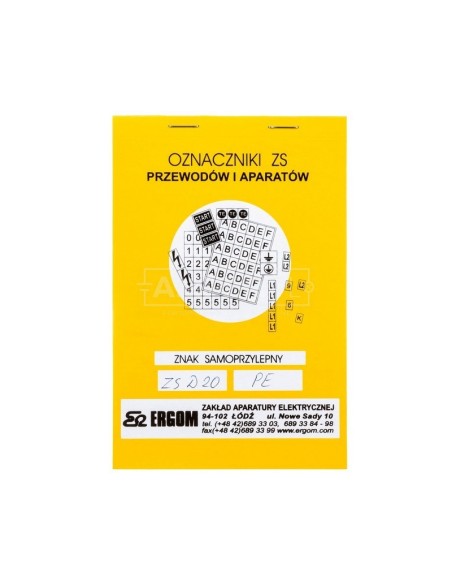 Znaki samoprzylepne ZS D20/PE E04ZP-02030403400