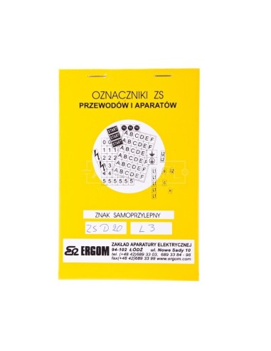 Znaki samoprzylepne ZS D20/L3 E04ZP-02030402900