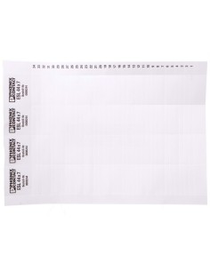 Taśma wtykana nieopisana biała 44x7mm ESL 44X7 0808244