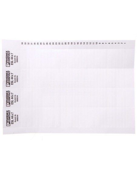 Taśma wtykana nieopisana biała 44x7mm ESL 44X7 0808244