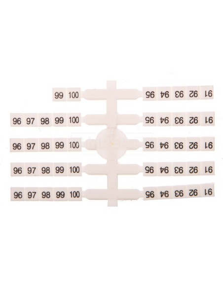 Oznacznik elastyczny do złączek szynowych EO3 /91-100/ 20x10szt. 003901770