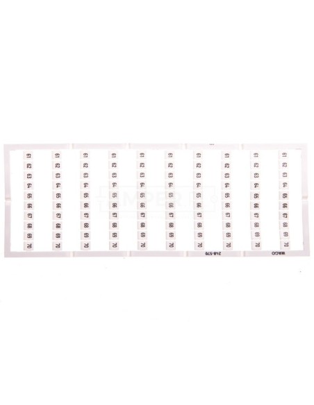 Oznaczniki Mini-WSB 10x 61-70 biały 248-570 /5szt./