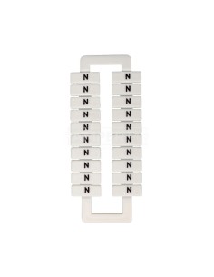 Oznacznik do złączek szynowych 2,5-70mm2 /N/ biały 43192 (20szt.)