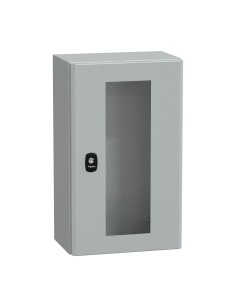 Spacial S3D przezr. drzwi bez pł.mont.wys.500xW300xD200 IP66 IK08 RAL7035, NSYS3D5320T