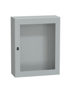 Spacial S3D przezr.drzwi bez pł. mont.wys.1000xW800xD300 IP66 IK08 RAL7035, NSYS3D10830T