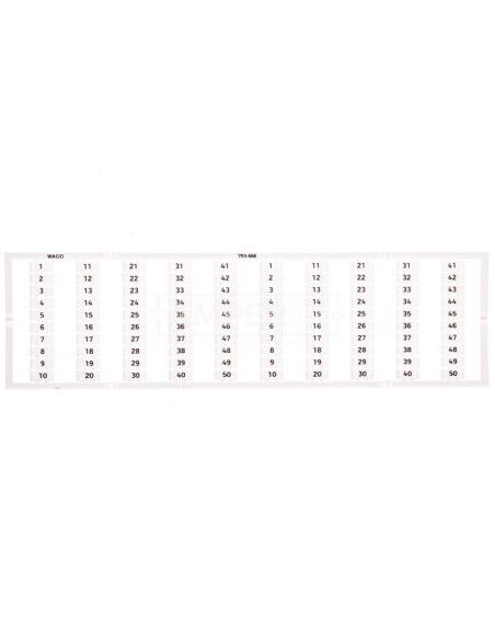 Oznaczniki WMB 2x 1-50 793-666 /5szt./
