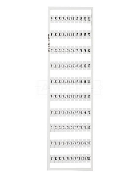 Ramka z oznacznikami 2x 51-100 209-507 /5szt./
