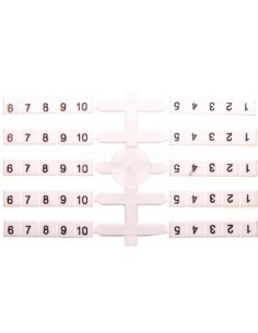 Oznacznik elastyczny do złączek szynowych EO3 /1-10/ 20x10szt. 03901752