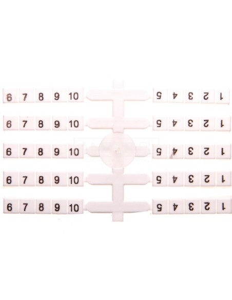 Oznacznik elastyczny do złączek szynowych EO3 /1-10/ 20x10szt. 03901752