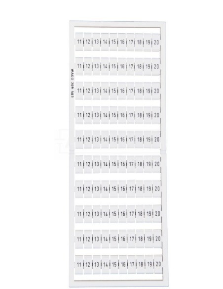 Ramka z oznacznikami 10x 11-20 209-503 /5szt./
