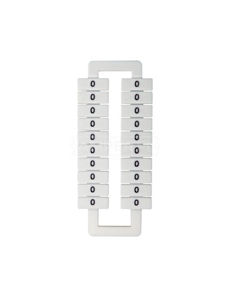 Oznacznik do złączek szynowych 2,5-70mm2 /0/ biały 43192 (20szt.)