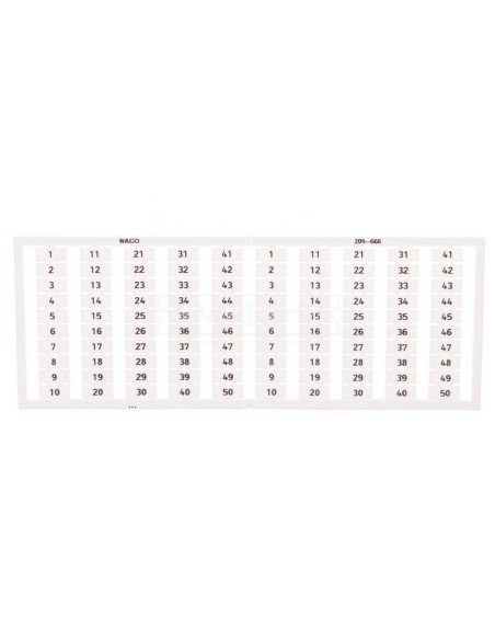 Ramka z oznacznikami 2x 1-50 209-666 /5szt./