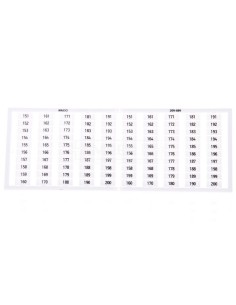 Ramka z oznacznikami 2x 151-200 209-609 /5szt./