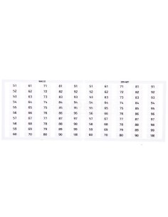 Ramka z oznacznikami 2x 51-100 209-607 /5szt./