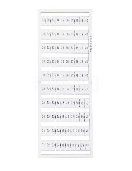 Ramka z oznacznikami 10x 31-40 209-505 /5szt./