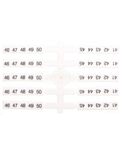 Oznacznik elastyczny do złączek szynowych EO3 /41-50/ 20x10szt. 003901760