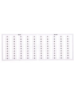 Ramka z oznacznikami 10x 61-70 209-570 /5szt./
