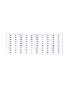 Oznaczniki WSB 10x 71-80 biały 249-603 /5szt./