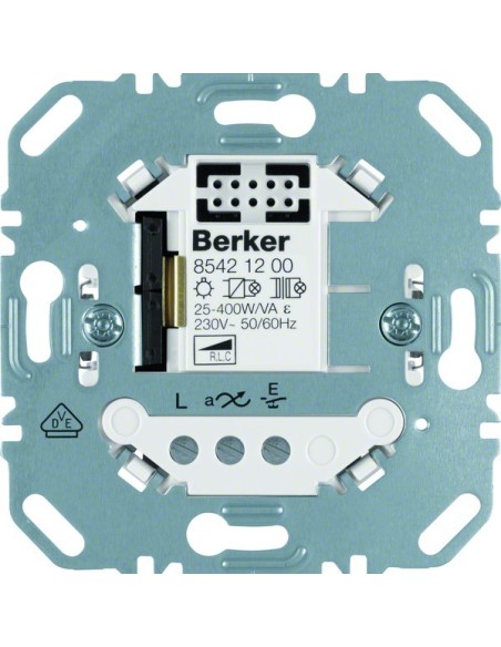 one.platform Ściemniacz uniwersalny przyciskowy pojedynczy, mechanizm Berker.Net, zaciski śrubowe 85421200 Berker Hager