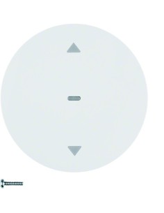 R.x/Serie 1930/Glas Przycisk żaluzjowy komfort do sterowników żaluzjowych Berker.Net, biały, połysk 85241139 Berker Hager 2