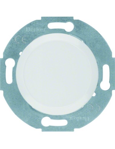 Serie 1930/Glas Zaślepka z elementem centralnym, biały 67100920 Berker Hager