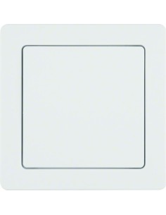 Q.1 System przywoławczy Zasilacz 24V z ramką, biały aksamit 52046089 Berker Hager 2