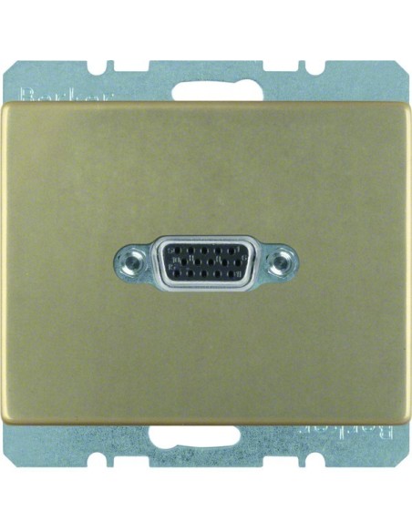 Arsys Gniazdo VGA z zaciskami śrubowymi, jasny brąz, lakierowany 3315419011 Berker Hager