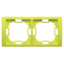 Simon Basic Neos Ramka podwójna limonkowy BMRC2/036