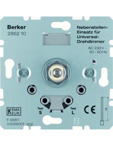 one.platform Rozszerzenie ściemniacza uniwersalnego z płynną regulacją, mechanizm 286210 Berker Hager