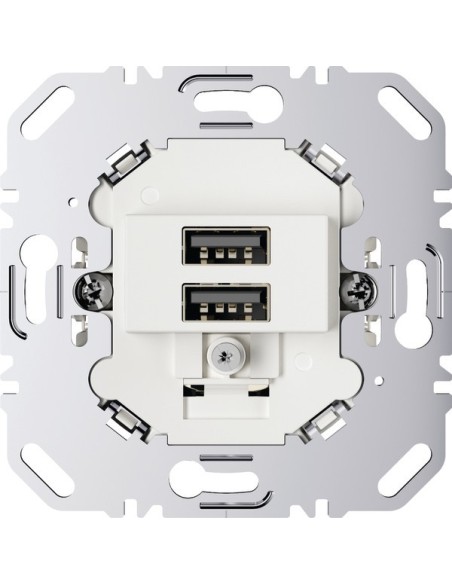 one.platform Mechanizm gniazda USB ładowania 3.0 A 230 V, biały, mat 260209 Berker Hager