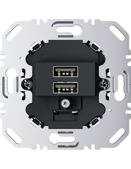 one.platform Mechanizm gniazda USB ładowania 3.0 A 230 V, antracyt, mat 260205 Berker Hager