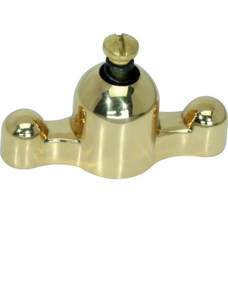 Serie 1930/Glas Pokrętło mosiężne, mosiądz 1812 Berker Hager