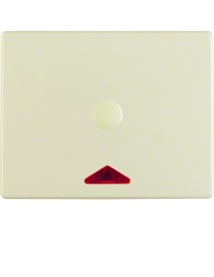 Arsys Łącznik na kartę hotelową-nasadka z nadrukiem i czerwoną soczewką, kremowy 16410002 Berker Hager 2