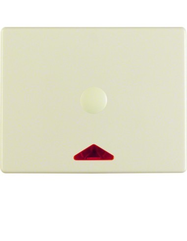 Arsys Łącznik na kartę hotelową-nasadka z nadrukiem i czerwoną soczewką, kremowy 16410002 Berker Hager